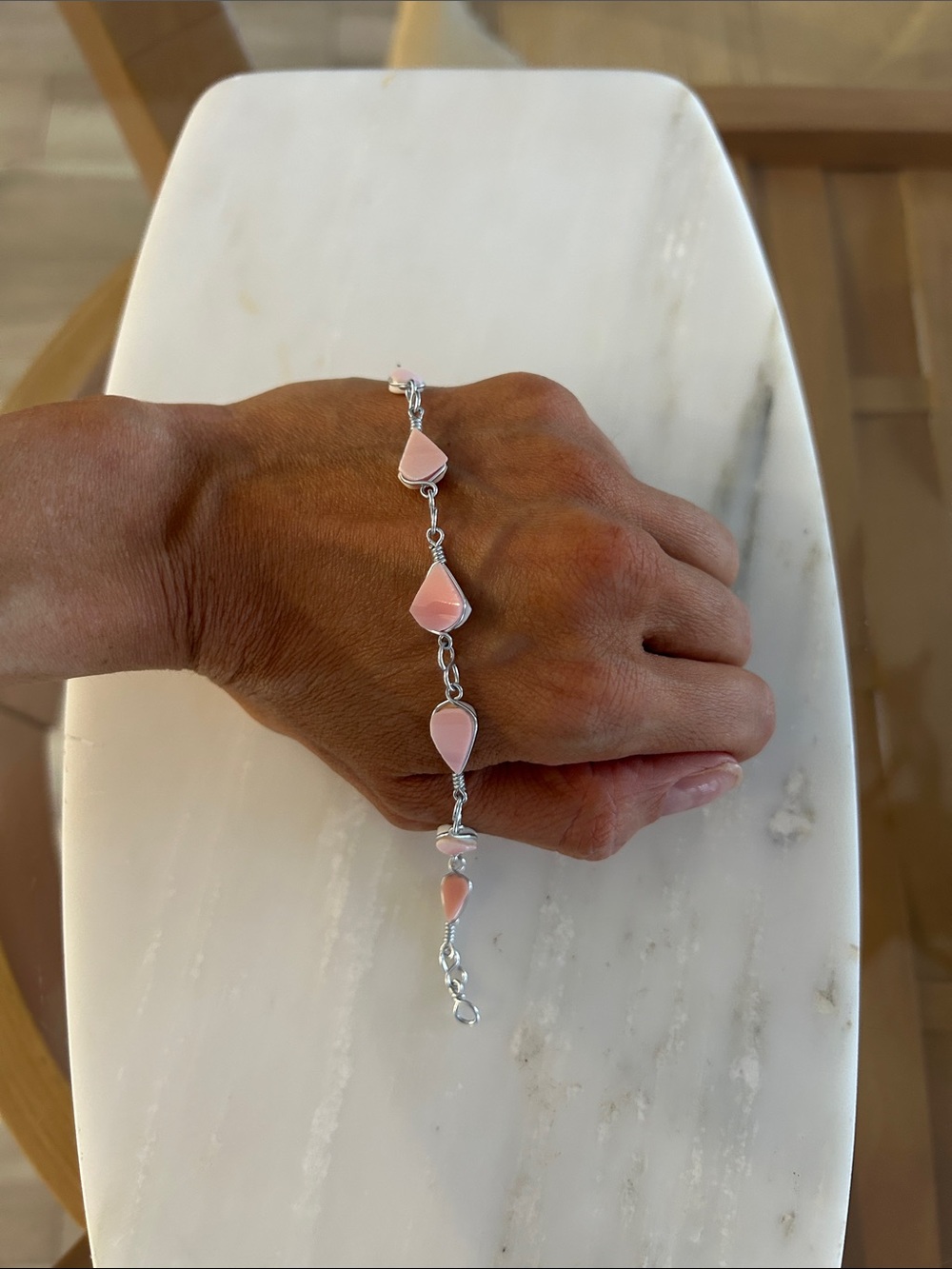Pink Larimar Bracelet Jewelry